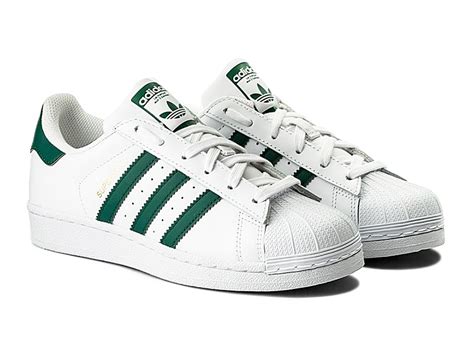 Men's Green adidas Superstar Shoes 